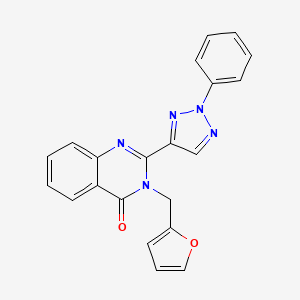 molecular formula C21H15N5O2 B12433931 3-(Furan-2-ylmethyl)-2-(2-phenyl-2H-1,2,3-triazol-4-yl)-3,4-dihydroquinazolin-4-one CAS No. 1803588-51-3