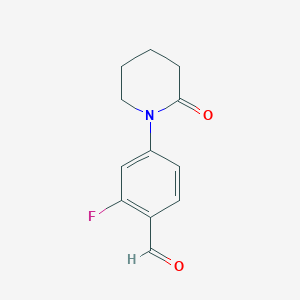 2-Fluoro-4-(2-oxopiperidin-1-yl)benzaldehyde