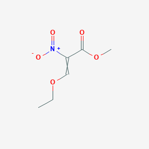 molecular formula C6H9NO5 B12433940 Methyl 3-ethoxy-2-nitroprop-2-enoate 