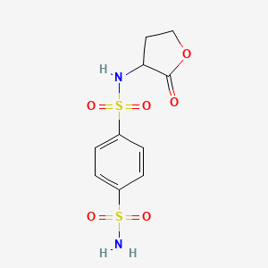 N1-(2-oxooxolan-3-yl)benzene-1,4-disulfonamide