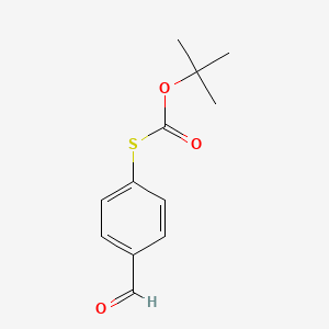 molecular formula C12H14O3S B12434026 thiocarbonic acid o-tert-butyl ester S-(4-formyl-phenyl) ester 