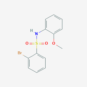 molecular formula C13H12BrNO3S B12434034 2-bromo-N-(2-methoxyphenyl)benzenesulfonamide 