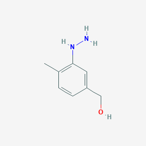 molecular formula C8H12N2O B12434044 (3-Hydrazinyl-4-methylphenyl)methanol 