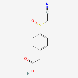 2-[4-(Cyanomethanesulfinyl)phenyl]acetic acid