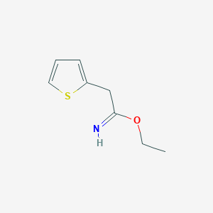 2-Thiophen-2-ylacetimidic acid ethyl ester