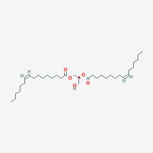 molecular formula C35H64O5 B1243431 1,2-二-(9Z-十六烯酰)-sn-甘油 