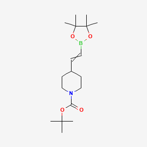 tert-butyl 4-[(1E)-2-(4,4,5,5-tetramethyl-1,3,2-dioxaborolan-2-yl)ethenyl]piperidine-1-carboxylate