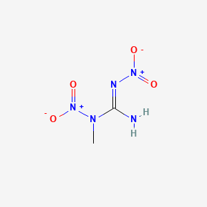molecular formula C2H5N5O4 B1243433 N-Methyl-N,N'-dinitroguanidine CAS No. 6810-09-9