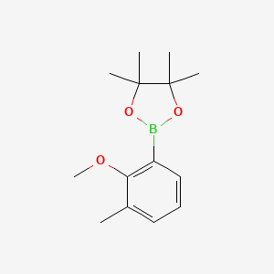 2-(2-Methoxy-3-methylphenyl)-4,4,5,5-tetramethyl-1,3,2-dioxaborolane