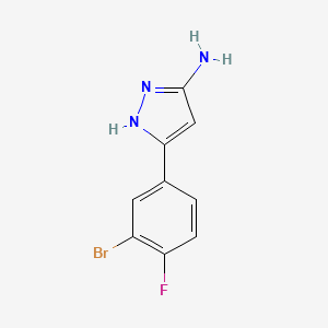 5-(3-bromo-4-fluorophenyl)-1H-pyrazol-3-amine