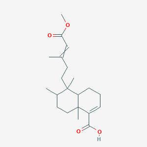 5-(5-Methoxy-3-methyl-5-oxopent-3-enyl)-5,6,8a-trimethyl-3,4,4a,6,7,8-hexahydronaphthalene-1-carboxylic acid