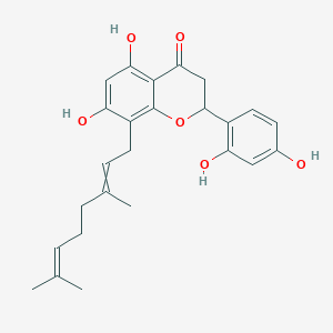 2-(2,4-Dihydroxyphenyl)-8-(3,7-dimethylocta-2,6-dienyl)-5,7-dihydroxy-2,3-dihydrochromen-4-one