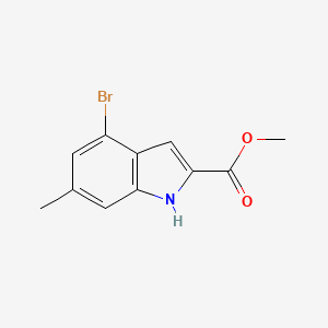 molecular formula C11H10BrNO2 B12434580 Methyl 4-bromo-6-methyl-1H-indole-2-carboxylate 