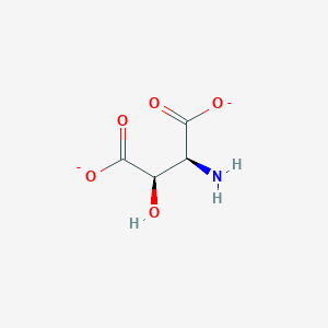 molecular formula C4H5NO5-2 B1243459 (3R)-3-羟基-L-天冬氨酸(2-) 