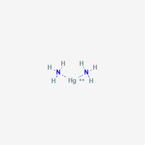 molecular formula H6HgN2+2 B1243460 二氨合汞(II) 