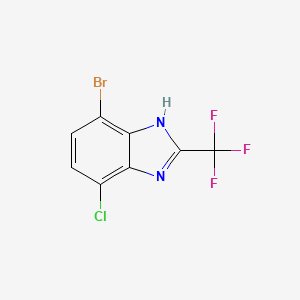 7-Bromo-4-chloro-2-(trifluoromethyl)-1H-benzo[d]imidazole