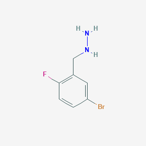 [(5-Bromo-2-fluorophenyl)methyl]hydrazine