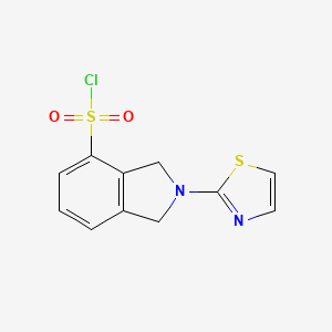 2-(1,3-thiazol-2-yl)-2,3-dihydro-1H-isoindole-4-sulfonyl chloride