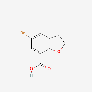 5-Bromo-4-methyl-2,3-dihydrobenzofuran-7-carboxylic acid