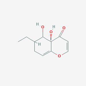 (4aS)-6-ethyl-4a,5-dihydroxy-6,7-dihydro-5H-chromen-4-one