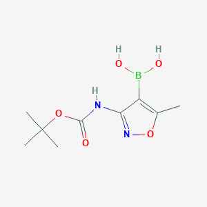 (3-((tert-Butoxycarbonyl)amino)-5-methylisoxazol-4-yl)boronic acid