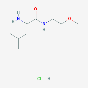 molecular formula C9H21ClN2O2 B12434841 2-amino-N-(2-methoxyethyl)-4-methylpentanamide hydrochloride 