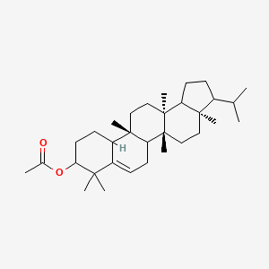 [(3aR,5aR,11bR,13aS)-3a,5a,8,8,11b,13a-hexamethyl-3-propan-2-yl-1,2,3,4,5,5b,6,9,10,11,11a,12,13,13b-tetradecahydrocyclopenta[a]chrysen-9-yl] acetate