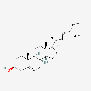 (3S,8S,9S,10R,13R,14S,17R)-17-[(2R,5S)-5-ethyl-6-methylhept-3-en-2-yl]-10,13-dimethyl-2,3,4,7,8,9,11,12,14,15,16,17-dodecahydro-1H-cyclopenta[a]phenanthren-3-ol