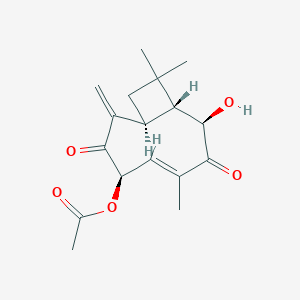 molecular formula C17H22O5 B1243495 Naematolon 