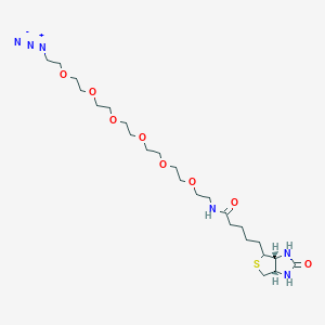 5-[(3aR,6aS)-2-oxo-hexahydrothieno[3,4-d]imidazol-4-yl]-N-(20-azido-3,6,9,12,15,18-hexaoxaicosan-1-yl)pentanamide