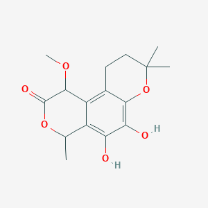 molecular formula C16H20O6 B1243499 10-甲氧基二氢腐皮素 