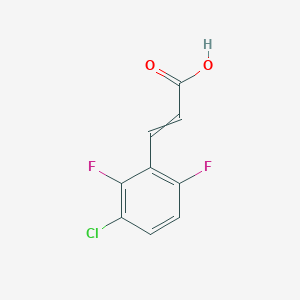 3-(3-Chloro-2,6-difluorophenyl)prop-2-enoic acid