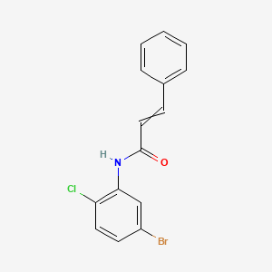 molecular formula C15H11BrClNO B12435038 N-(5-bromo-2-chlorophenyl)-3-phenylprop-2-enamide 