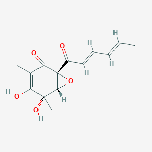 molecular formula C14H16O5 B1243505 Epoxysorbicillinol 