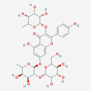 Kaempferol 3-rhamnoside-7-glucosyl-(1->2)-rhamnoside