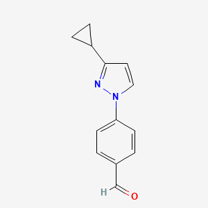 4-(3-Cyclopropyl-1H-pyrazol-1-yl)benzaldehyde