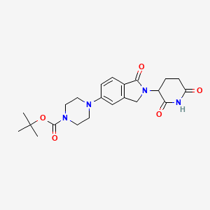 tert-Butyl 4-(2-(2,6-dioxopiperidin-3-yl)-1-oxoisoindolin-5-yl)piperazine-1-carboxylate