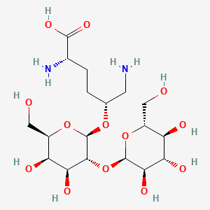 molecular formula C18H34N2O13 B1243519 Glucosylgalactosylhydroxylysine 