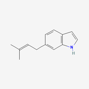 molecular formula C13H15N B1243521 6-异戊烯基吲哚 CAS No. 23158-16-9