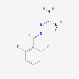 N-{[(2-chloro-6-fluorophenyl)methylidene]amino}guanidine