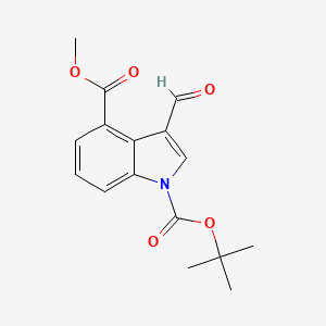 1-tert-Butyl 4-methyl 3-formyl-1H-indole-1,4-dicarboxylate