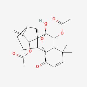 (6beta,7alpha,15beta)-6,15-Bis(acetyloxy)-7,20-epoxy-7-hydroxykaura-2,16-dien-1-one