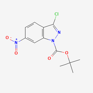 1h-Indazole-1-carboxylic acid,3-chloro-6-nitro-,1,1-dimethylethyl ester