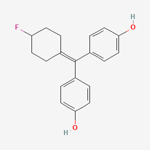 molecular formula C19H19FO2 B1243528 4-Fluoro[bis(4-hydroxyphenyl)methylene]cyclohexane 