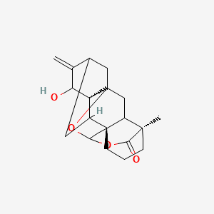 (1R,5R,11S)-12-hydroxy-5-methyl-13-methylidene-7,9-dioxahexacyclo[8.6.2.211,14.01,8.05,17.011,16]icosan-6-one