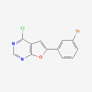 6-(3-Bromophenyl)-4-chlorofuro[2,3-D]pyrimidine