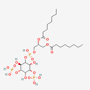 molecular formula C25H49O19P3 B1243536 1,2-dioctanoyl-sn-glycero-3-phospho-(1D-myo-inositol-3,5-bisphosphate) 
