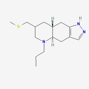 (4aR,8aR)-7-(methylsulfanylmethyl)-5-propyl-1,4,4a,6,7,8,8a,9-octahydropyrazolo[3,4-g]quinoline