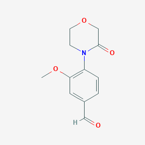 3-Methoxy-4-(3-oxomorpholino)benzaldehyde