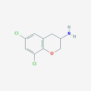 6,8-Dichloro-3,4-dihydro-2H-1-benzopyran-3-amine